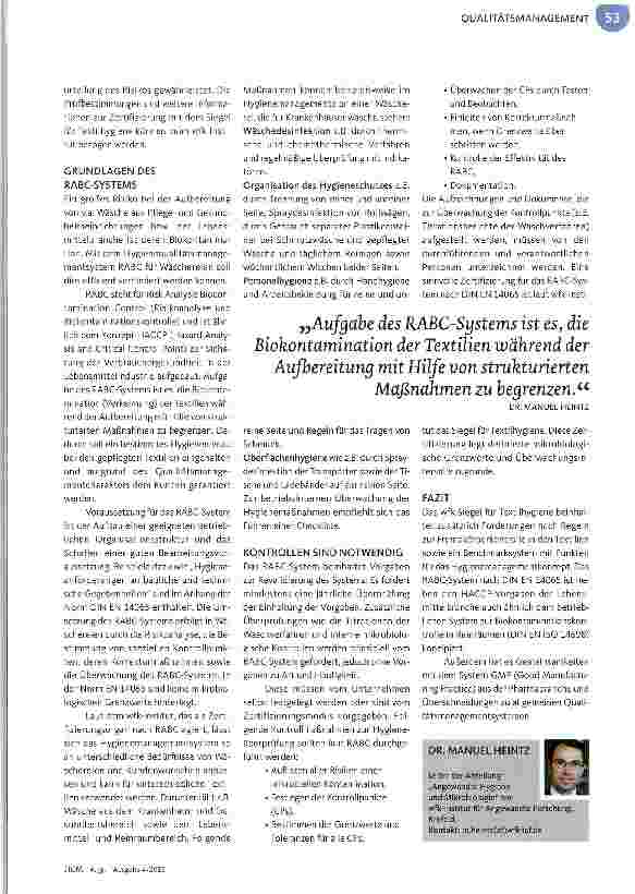 Vorschauseite 2: Strukturierte Keimkontrolle