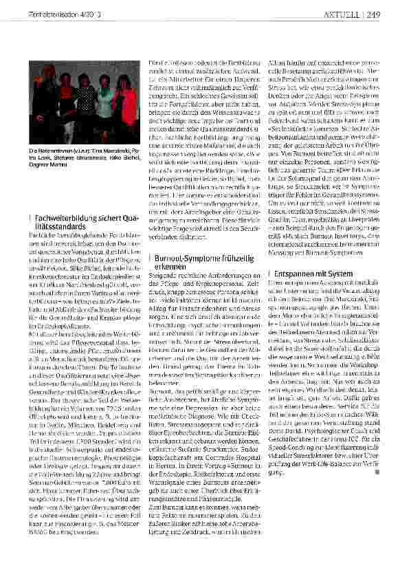 Vorschauseite 2: Qualitätsstandards in der Endoskopie: Fachlich am Ball bleiben