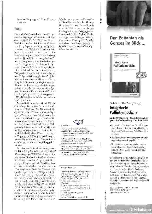 Vorschauseite 4: Ein wichtiger Baustein in der Gesundheitsfürsorge