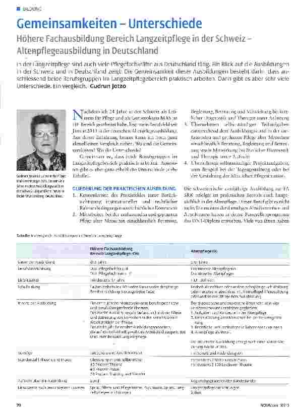 Vorschauseite 1: Gemeinsamkeiten - Unterschiede