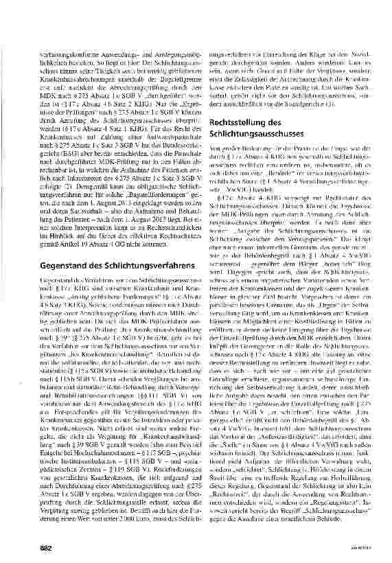 Vorschauseite 2: Das Schlichtungsverfahren nach § 17c KHG