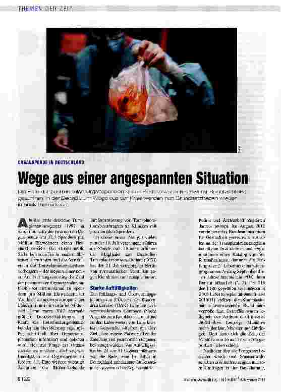 Vorschauseite 1: Wege aus einer angespannten Situation