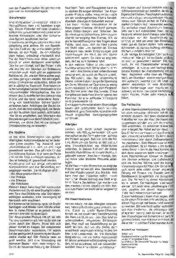 Vorschauseite 4: Aktuelle Themen aus der Geriatrie Die Stomaversorgung bei geriatrischen Patienten