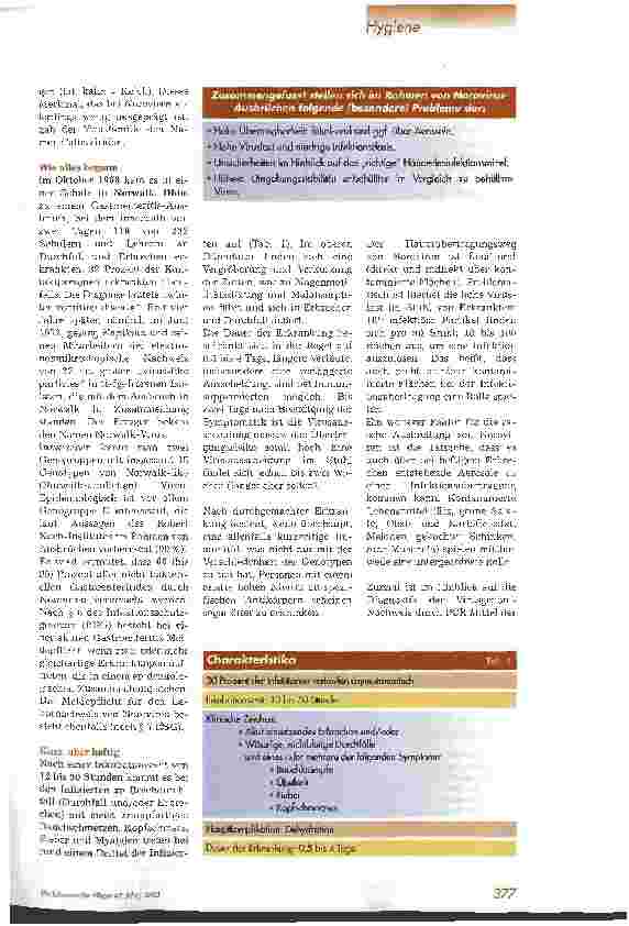 Vorschauseite 2: Durchfallerreger auf dem Vormarsch Noroviren (Norwalk-like Viren)