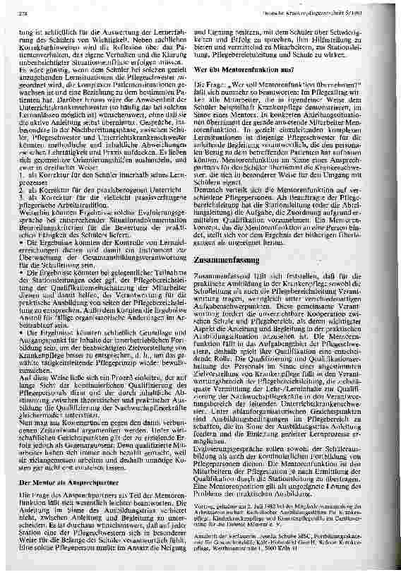Vorschauseite 4: Die Mentorenfunktion in der praktischen Ausbildung