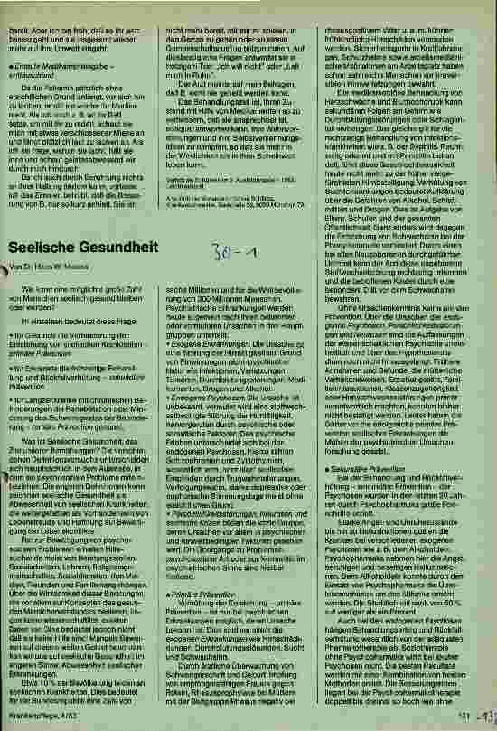 Vorschauseite 1: Seelische Gesundheit