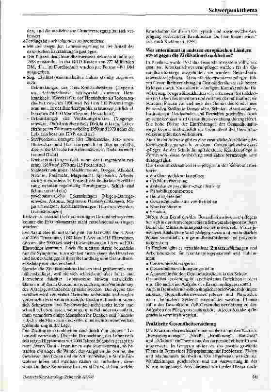 Vorschauseite 3: Gesundheitserziehung (G) in der Krankenpflegeausbildung
