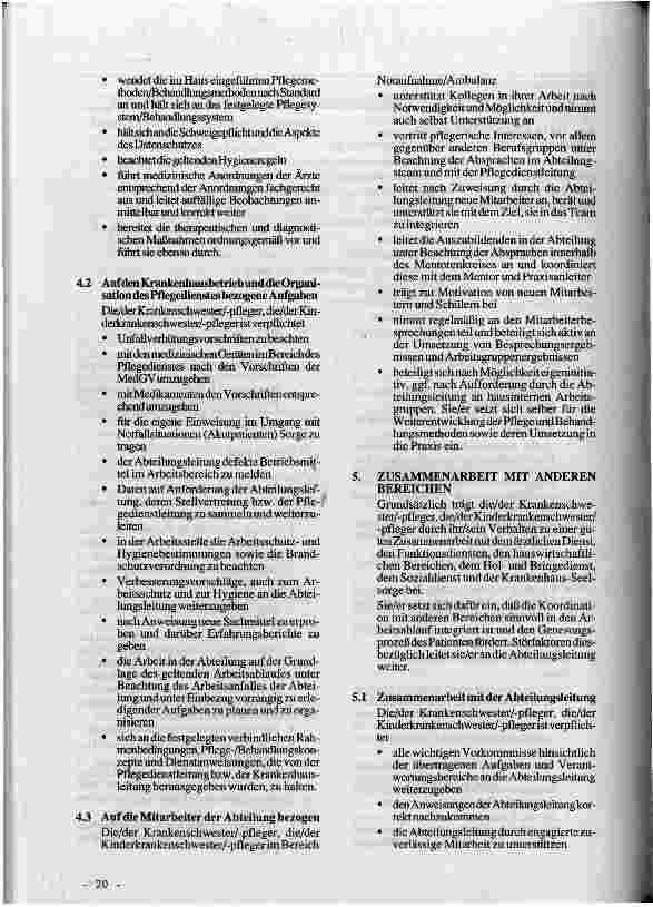 Vorschauseite 2: Pflegemanagement - Beeinflussung der Strukturqualität Stellenbeschreibung für Kinder/KrankenpflegerInnen im Funktionsdienst