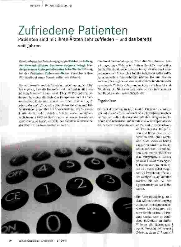 Vorschauseite 1: Zufriedene Patienten