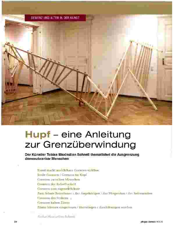 Vorschauseite 1: Hupf - eine Anleitung zur Grenzüberwindung