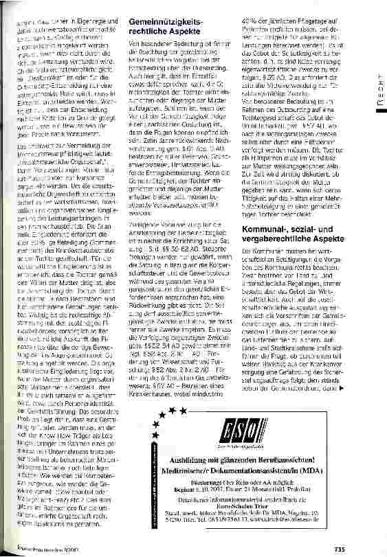 Vorschauseite 3: Outsourcing als Königsweg Rechtliche Fragestellungen beim Ausgründen einer Tochtergesellschaft