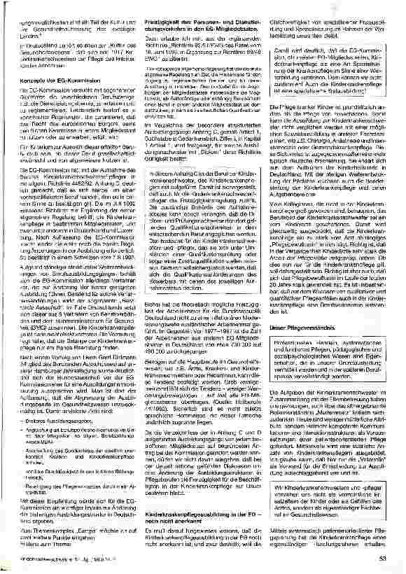 Vorschauseite 2: Standortbestimmung der Kinderkrankenpflege in Ausund Weiterbildung