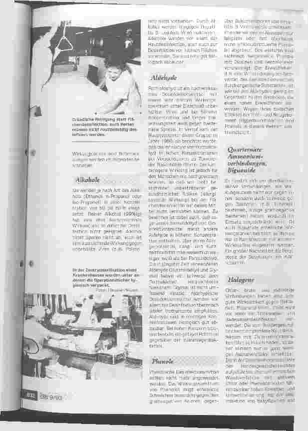 Vorschauseite 3: Wo Kosten sich sinnlos in Desinfetionssprühnebeln auflösen Unnötige und umweltbelastende Desinfektionsverfahren in Kliniken