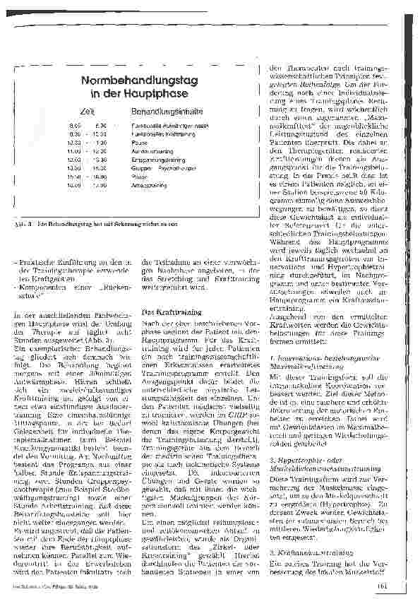 Vorschauseite 3: Das Kreuz mit dem Kreuz Göttinger Rücken Intensiv Programm -GRIP-