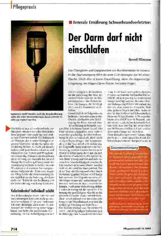 Vorschauseite 1: Der Darm darf nicht einschlafen