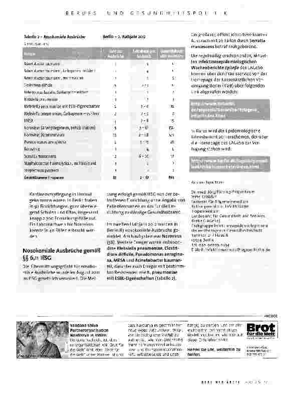 Vorschauseite 2: Beim bisher größten lebensmittelbedingten Ausbruch in Deutschland auch Berlin betroffen