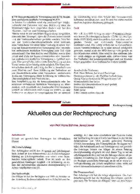 Vorschauseite 5: Das Patientenrechtegesetz und seine Auswirkungen für Pflegeeinrichtungen