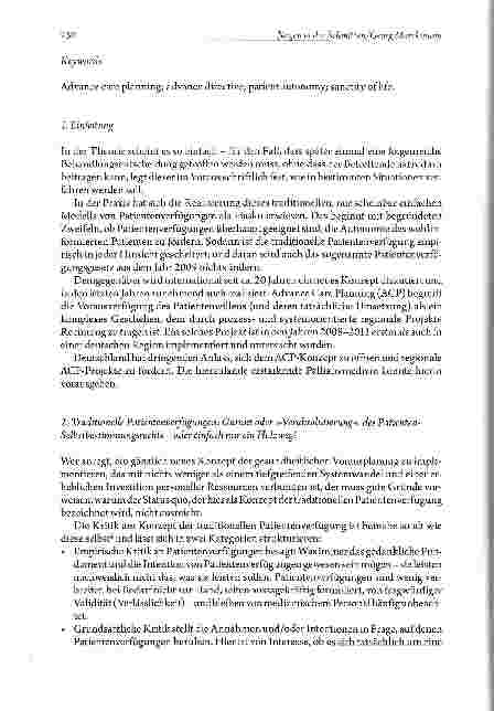 Vorschauseite 2: Sackgasse Patientenverfügung