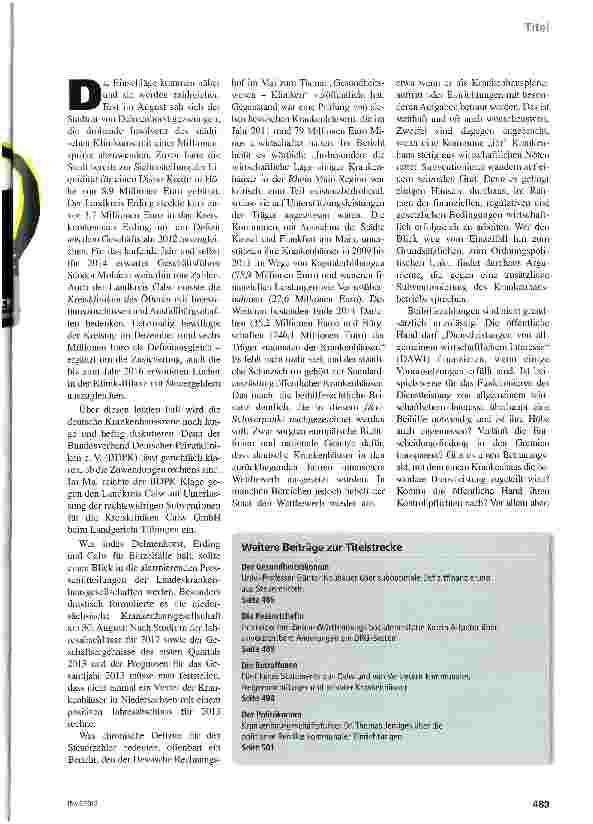 Vorschauseite 2: Staatliche Beihilfen