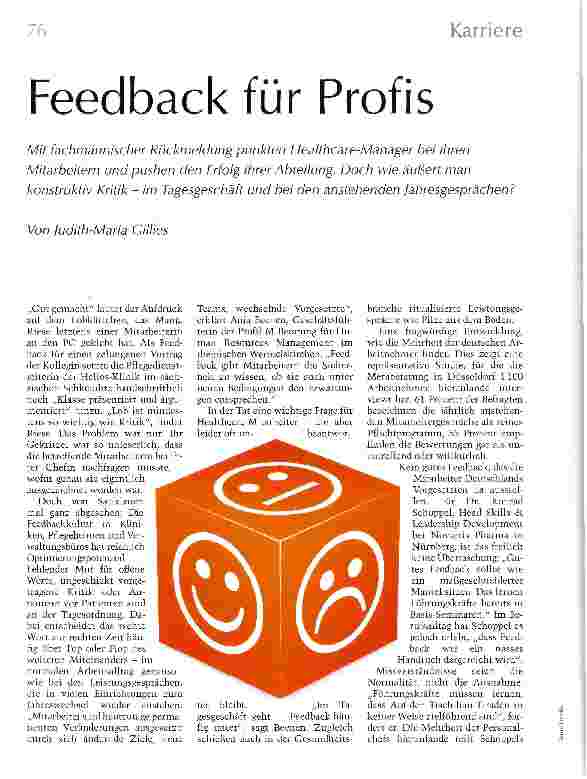 Vorschauseite 1: Feedback für Profis