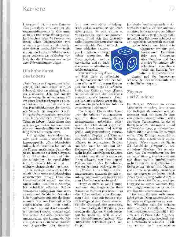 Vorschauseite 2: Feedback für Profis