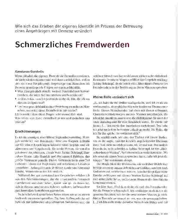 Vorschauseite 1: Schmerzliches Fremdwerden