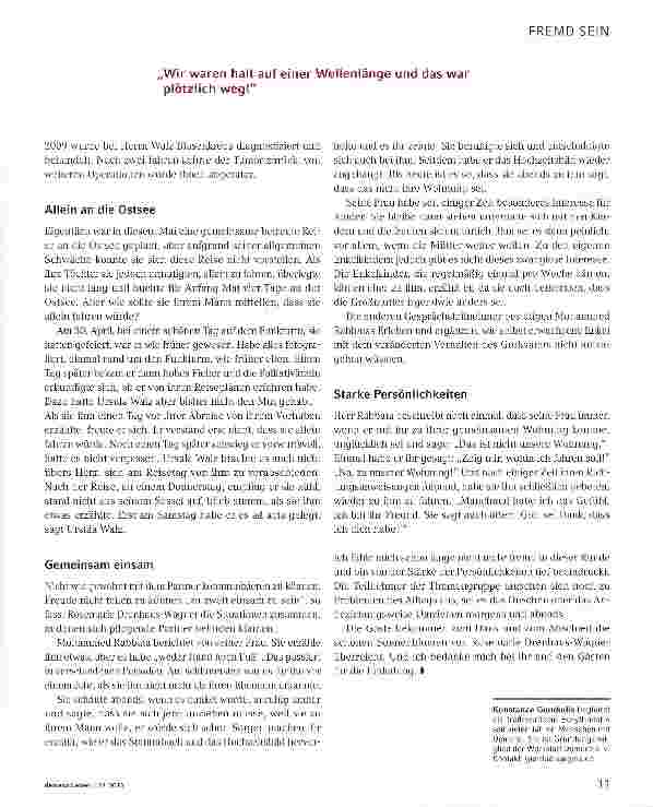 Vorschauseite 6: Schmerzliches Fremdwerden
