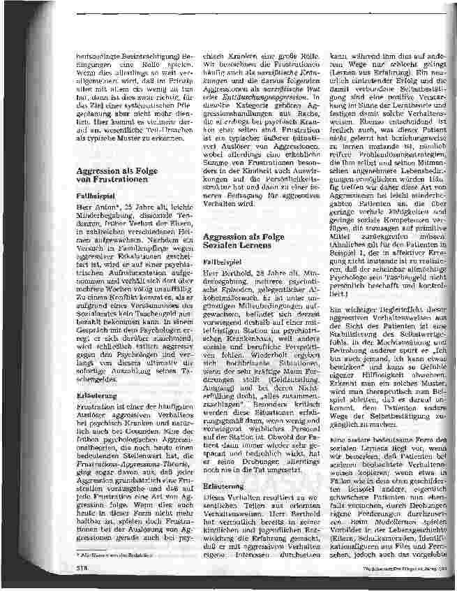 Vorschauseite 2: Der aggressive Patient in der Psychiatrie Herausforderung für eine durchdachte Pflegeplanung