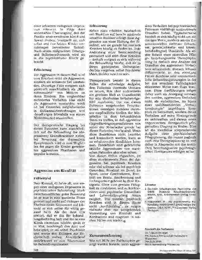 Vorschauseite 6: Der aggressive Patient in der Psychiatrie Herausforderung für eine durchdachte Pflegeplanung