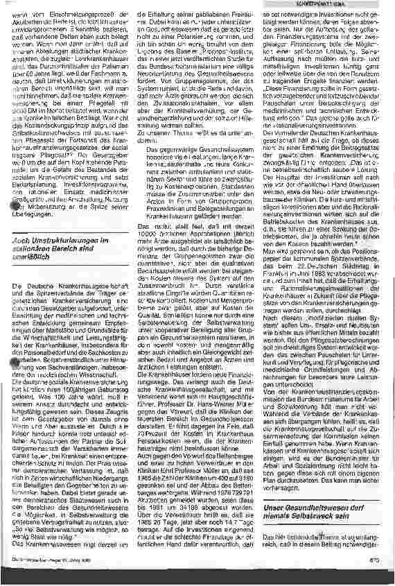Vorschauseite 4: Das Krankenhaus zwischen Aufgabe und Gesetzgebung