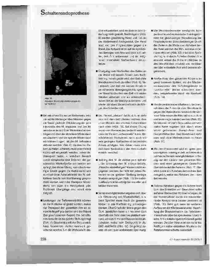 Vorschauseite 6: Schulterendoprothese bei Sportlern - eine physiotherapeutische Herausforderung