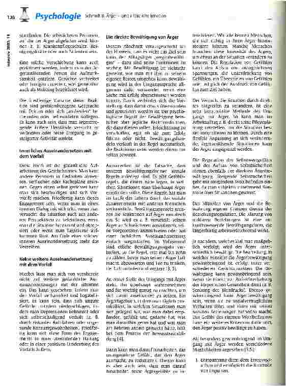 Vorschauseite 4: Ärger - eine alltägliche Emotion