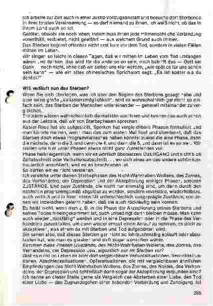 Vorschauseite 5: Der unbewältigte Tod - Wie stirbt man in unserer Gesellschaft 1. Teil