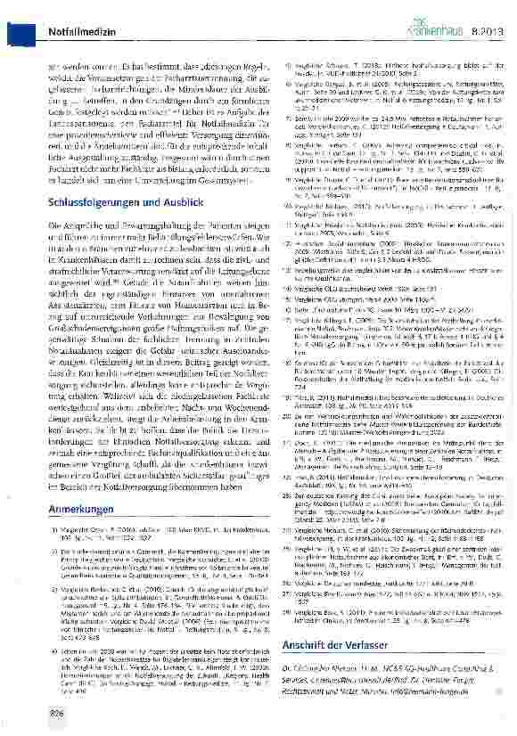 Vorschauseite 5: Qualifikationsanforderungen und Haftungsrisiken in der Zentralen Notaufnahme