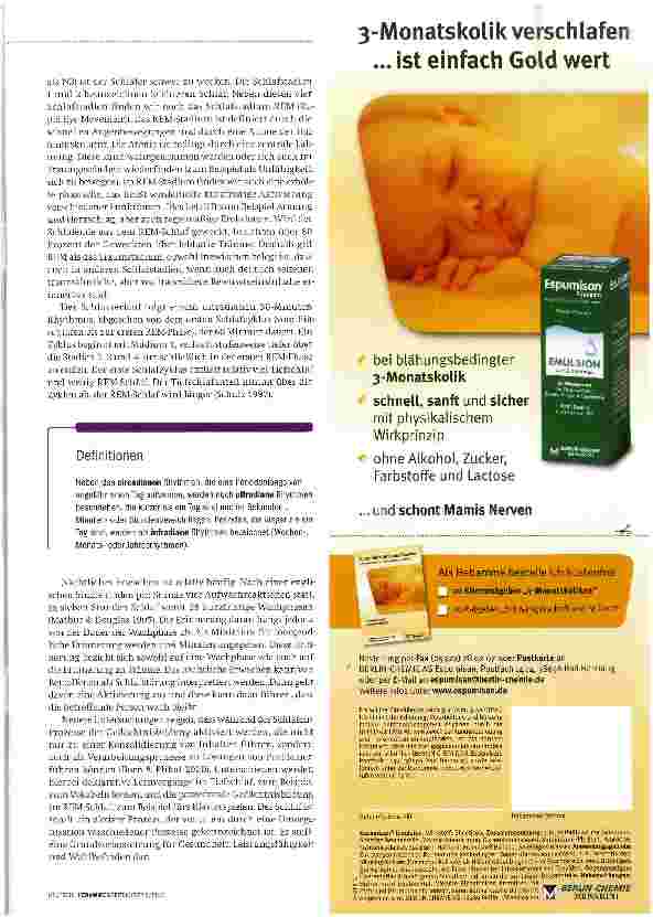 Vorschauseite 4: Biologische Rhythmen und Schlafstörungen