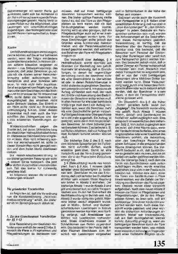 Vorschauseite 2: Heimmindestbauverordung novelliert