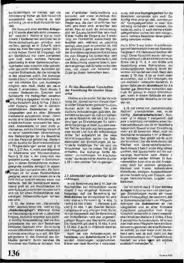 Vorschauseite 3: Heimmindestbauverordung novelliert