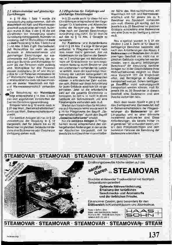 Vorschauseite 4: Heimmindestbauverordung novelliert