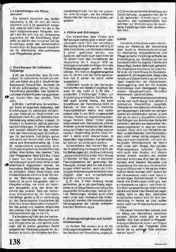 Vorschauseite 5: Heimmindestbauverordung novelliert