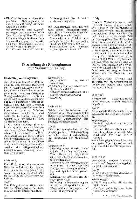 Vorschauseite 3: Pflege eines Patienten mit akuten Hirnfunktionsausfällen Braun-Preis 1991