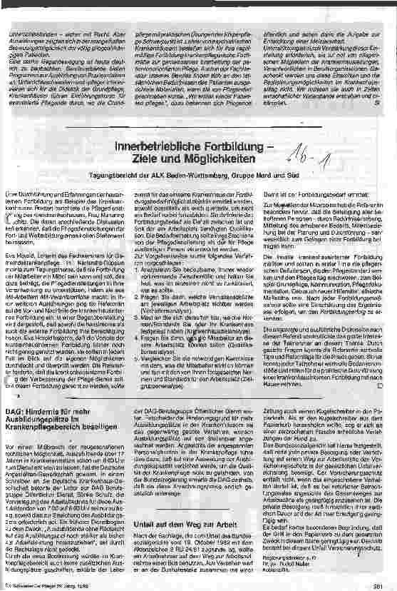 Vorschauseite 1: Innerbetriebliche Fortbildung - Ziele und Möglichkeiten