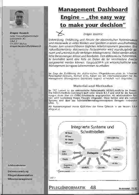 Vorschauseite 1: Management Dashboard Engine - the easy way to make your decision
