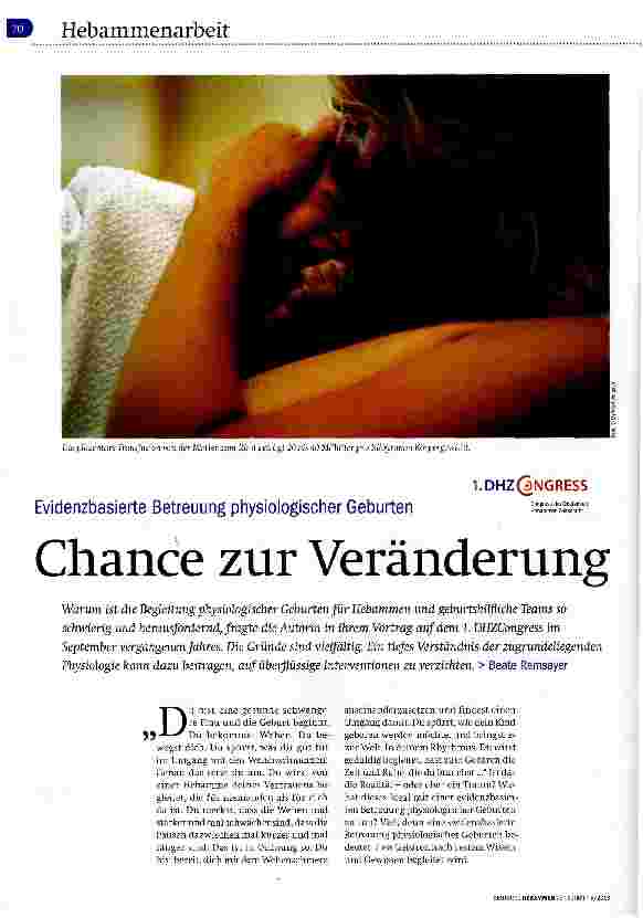Vorschauseite 1: Chance zur Veränderung