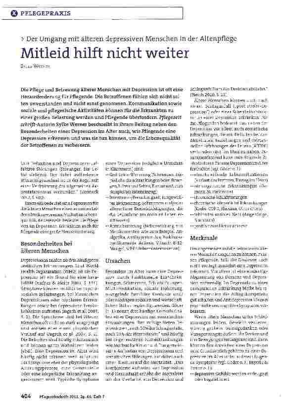 Vorschauseite 1: Mitleid hilft nicht weiter