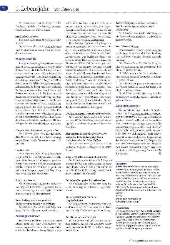 Vorschauseite 6: Schüßler-Salze Teil 3 Mineralien für das Kind