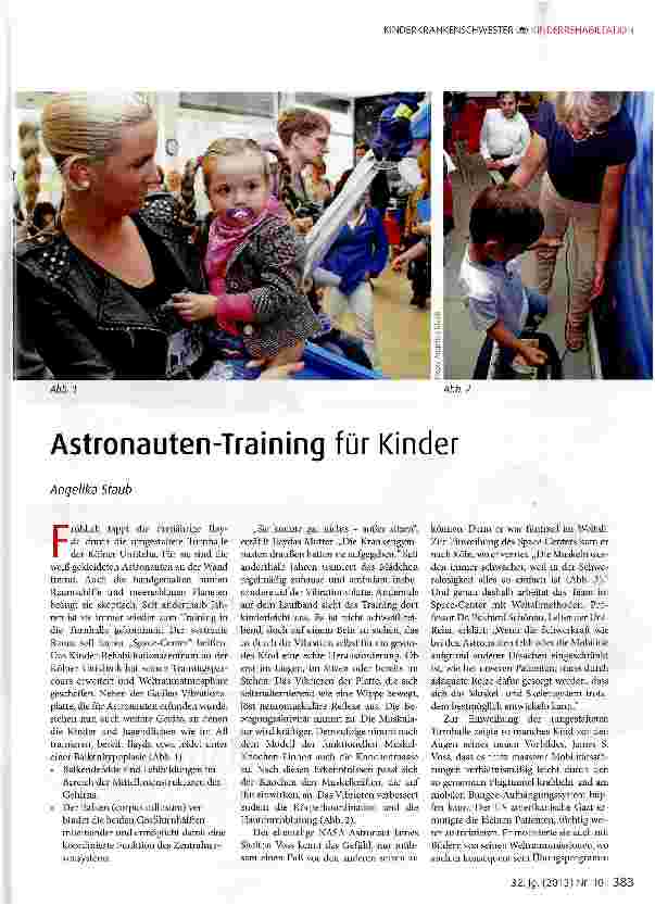 Vorschauseite 1: Astronauten-Training für Kinder