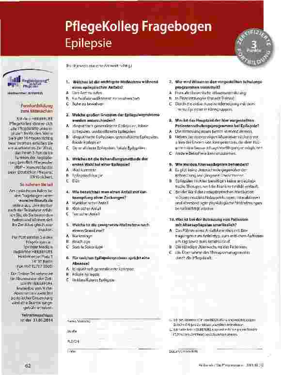 Vorschauseite 4: Anfallsfrei leben - sicher leben