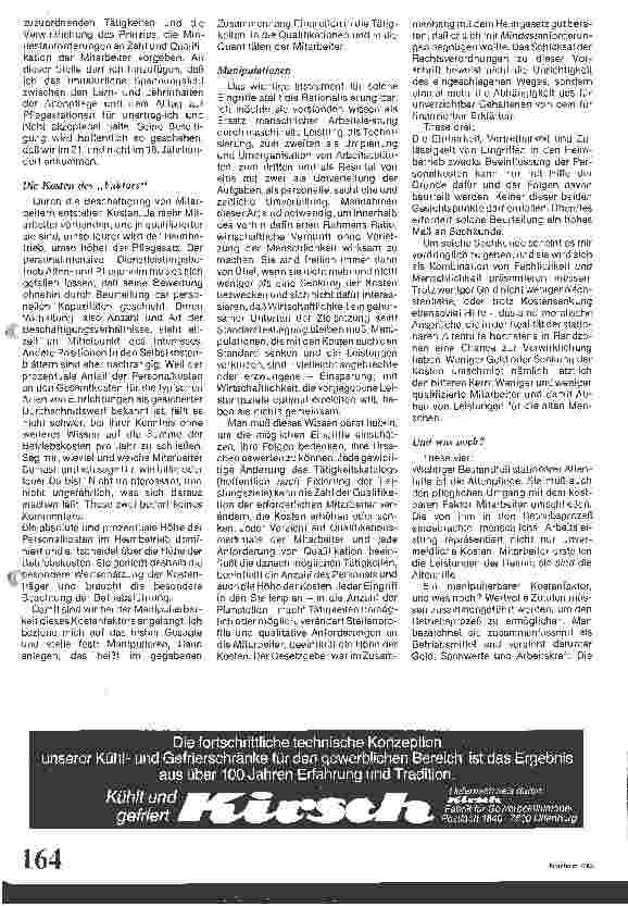 Vorschauseite 3: Mitarbeiter - Ein manipulierbarer Kostenfaktor - und was noch?