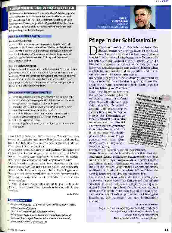 Vorschauseite 2: Bald werde ich Euch nicht mehr stören ...