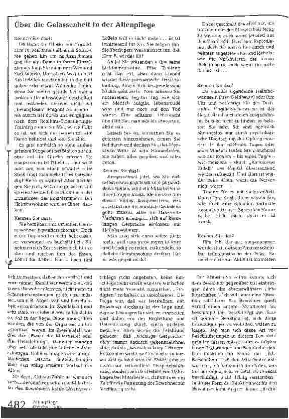 Vorschauseite 3: Noch einmal: Pflege - ein Aushandlungsgeschehen?
